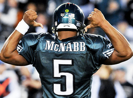 DONOVAN MCNABB just can’t seem to get along with his star wide ...